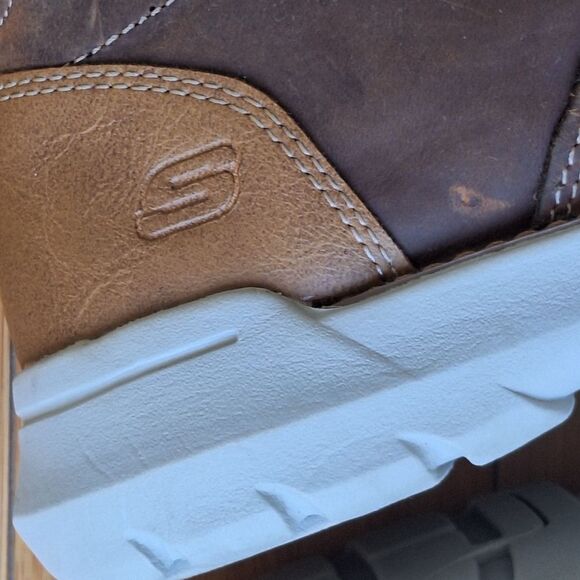 Skechers Streetwear Doveno Molens Chukka LaceUp Boot Lightweight Brown Leather 7 main image 7
